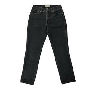 Madewell Jeans Womens 25 Black The Mid Rise Perfect Vintage Stretch Denim